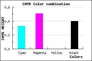 #664B99 color CMYK mixer