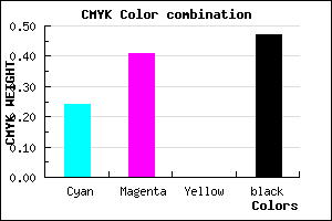 #664F87 color CMYK mixer