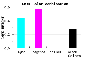 #664FB7 color CMYK mixer