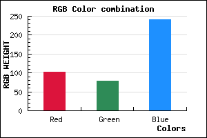 rgb background color #664FF0 mixer