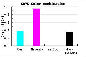 #6608A4 color CMYK mixer