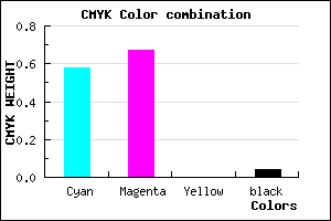 #6650F4 color CMYK mixer