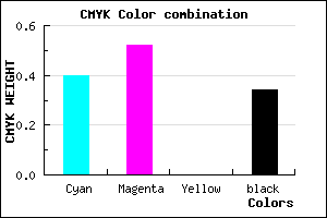 #6651A9 color CMYK mixer