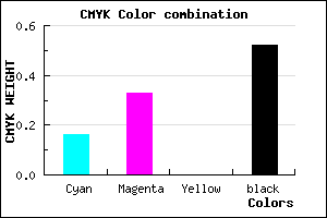 #66527A color CMYK mixer