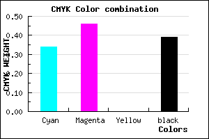 #66539B color CMYK mixer