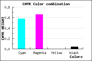 #6654F5 color CMYK mixer
