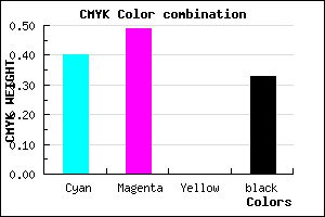 #6656AA color CMYK mixer