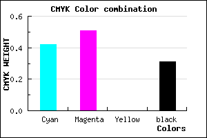 #6657B1 color CMYK mixer