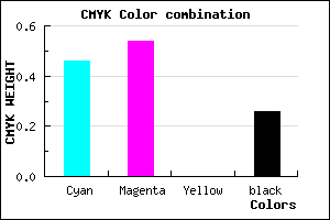 #6657BD color CMYK mixer
