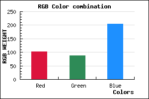 rgb background color #6657CD mixer