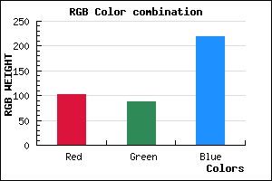 rgb background color #6657DB mixer