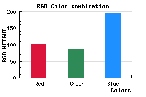 rgb background color #6658C2 mixer