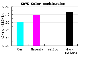 #665991 color CMYK mixer