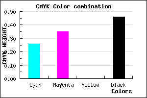 #665A8A color CMYK mixer