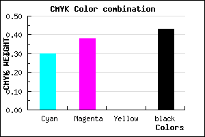 #665A91 color CMYK mixer
