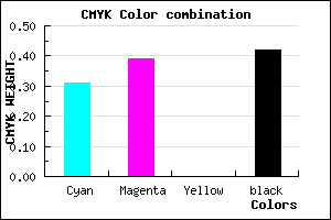 #665A94 color CMYK mixer