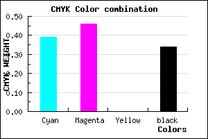 #665AA8 color CMYK mixer