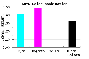 #665AAD color CMYK mixer