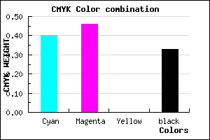 #665CAA color CMYK mixer