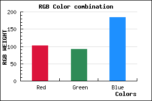 rgb background color #665CB8 mixer