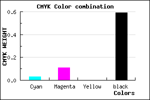 #665D69 color CMYK mixer