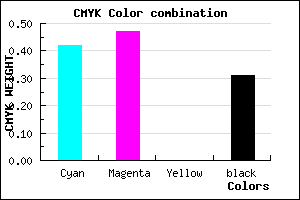 #665DB1 color CMYK mixer