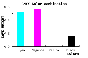 #665DD5 color CMYK mixer
