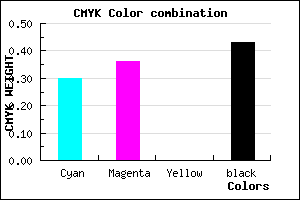 #665E92 color CMYK mixer