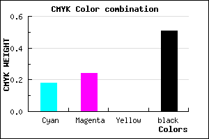 #665F7D color CMYK mixer