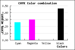 #66608A color CMYK mixer