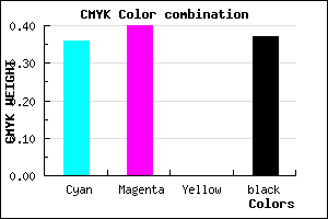 #6660A0 color CMYK mixer