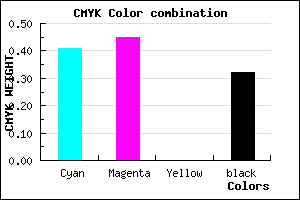 #6660AE color CMYK mixer