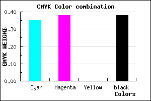 #66629E color CMYK mixer