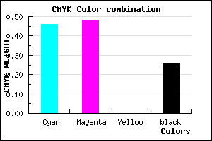 #6662BC color CMYK mixer
