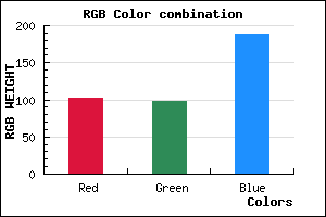 rgb background color #6662BC mixer