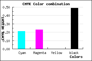 #666381 color CMYK mixer