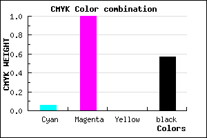 #67006D color CMYK mixer