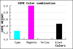 #67008A color CMYK mixer