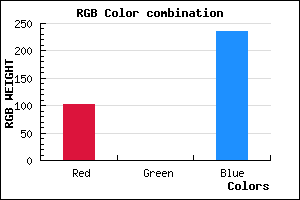 rgb background color #6700EC mixer