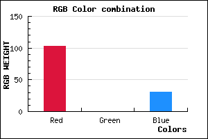 rgb background color #67001F mixer