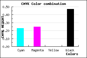 #676486 color CMYK mixer