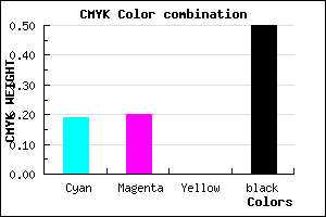 #67657F color CMYK mixer