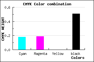 #67667E color CMYK mixer