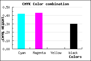 #6766B2 color CMYK mixer