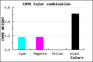 #67677D color CMYK mixer