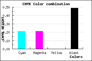 #676783 color CMYK mixer
