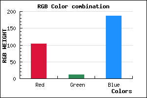 rgb background color #670BBB mixer