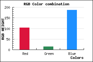 rgb background color #670FBB mixer
