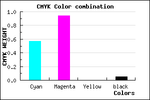 #670FF1 color CMYK mixer