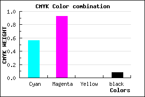 #6710EB color CMYK mixer